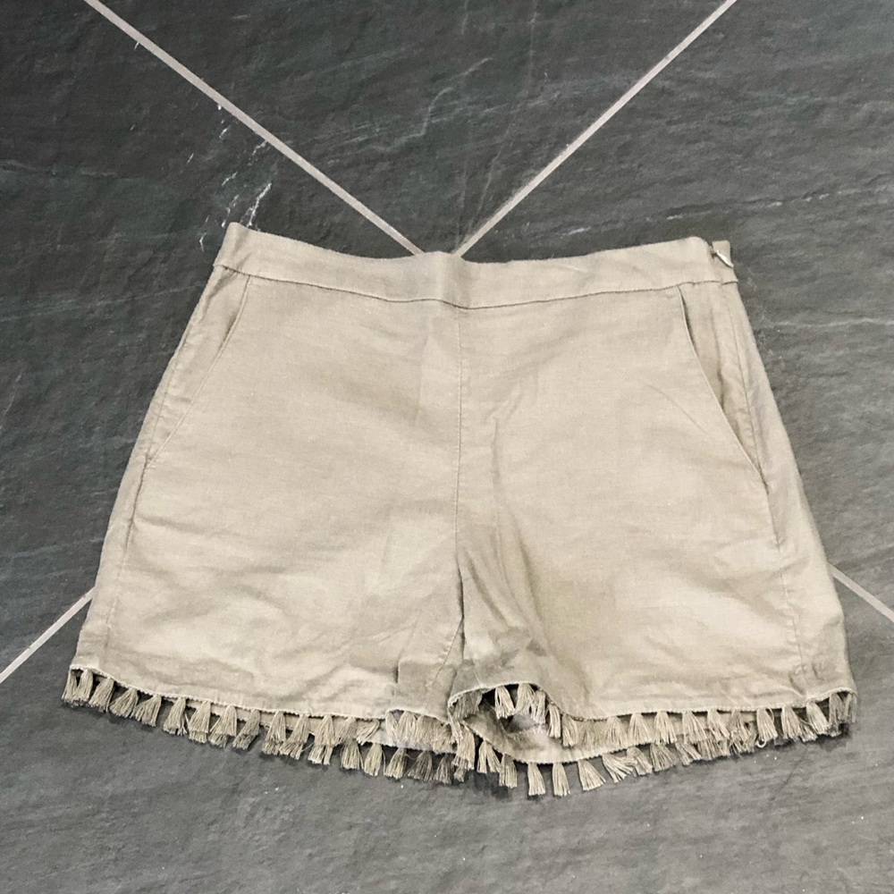 Size 4 Olive Green Side Zip Shorts
